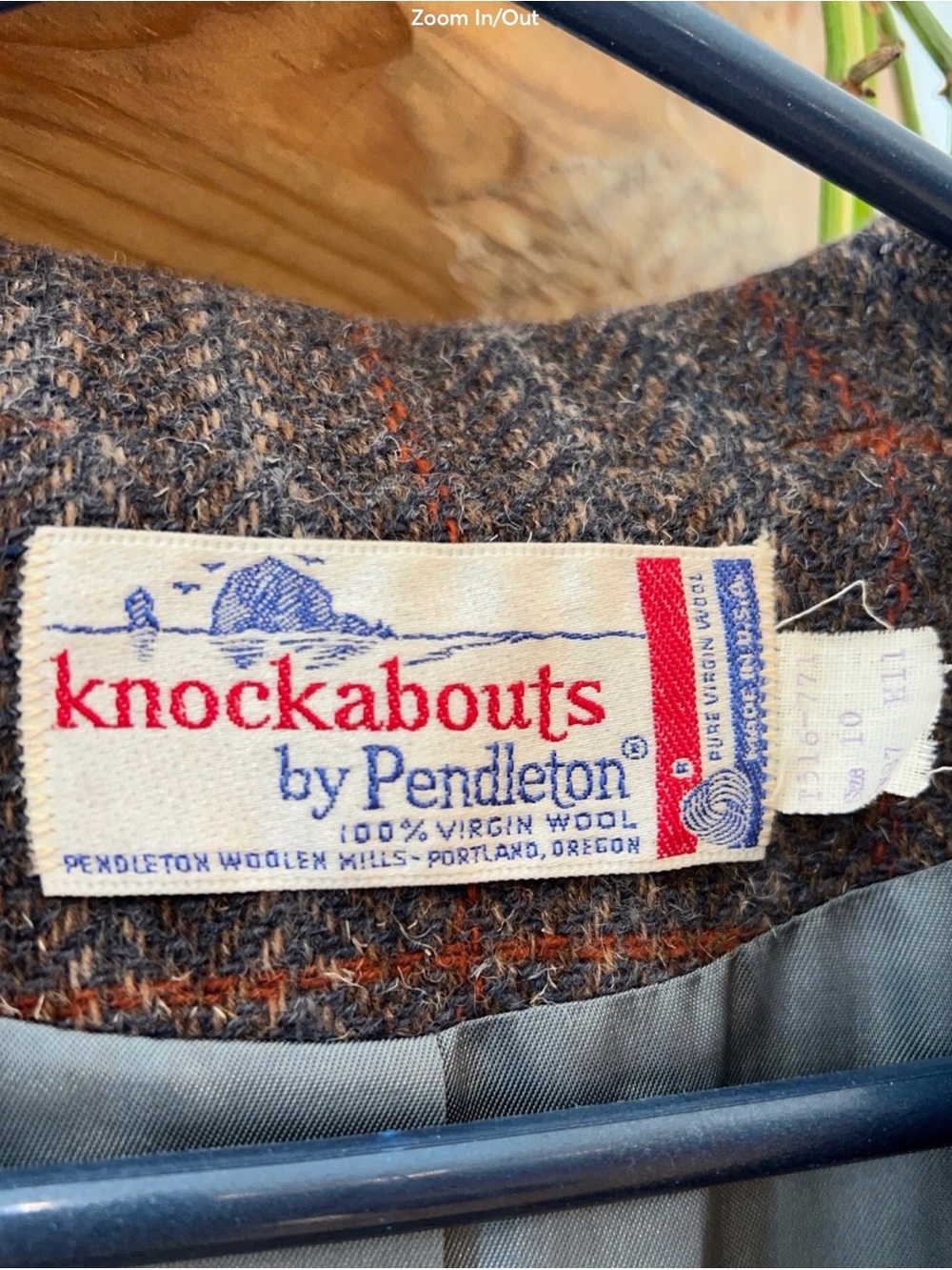 Knockabouts by Pendleton Wool Blazer Jacket Women Vintage EUC - Picture 4 of 10